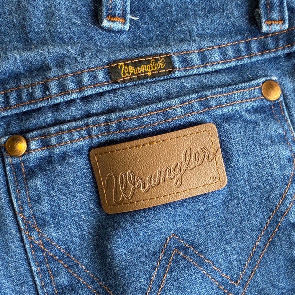 Vintage Wrangler 13MWZG Cowboy Cut Jeans Medium Wash High Rise 9x32 Denim Pants - Picture 12 of 12